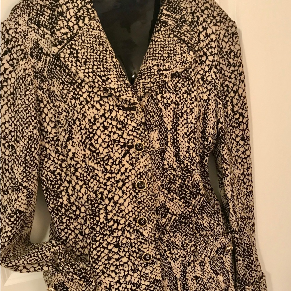 St. John black and gold blazer
